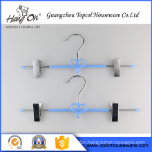 Fashion Colored Plastic Coated Wire Hanger , Cheap Non-Slip Wire Hanger